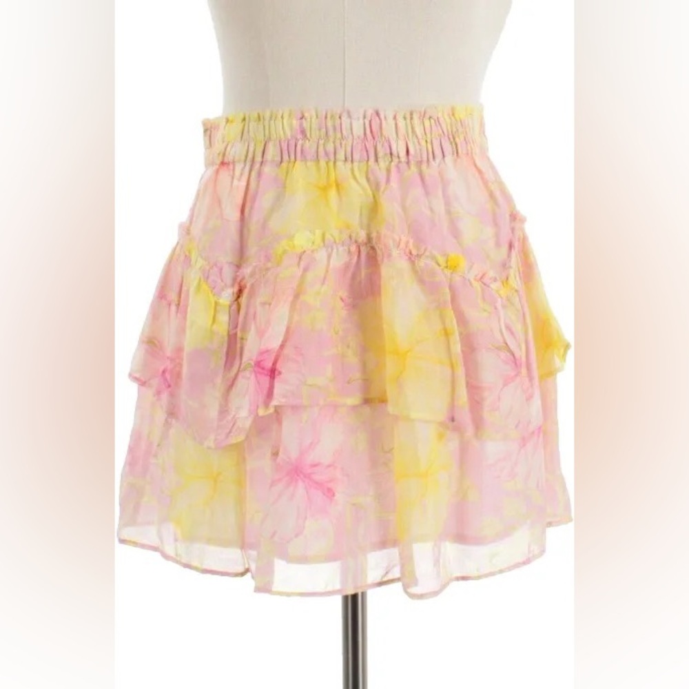 LOVESHACKFANCY Abrielle Skirt in Light Berry Tea